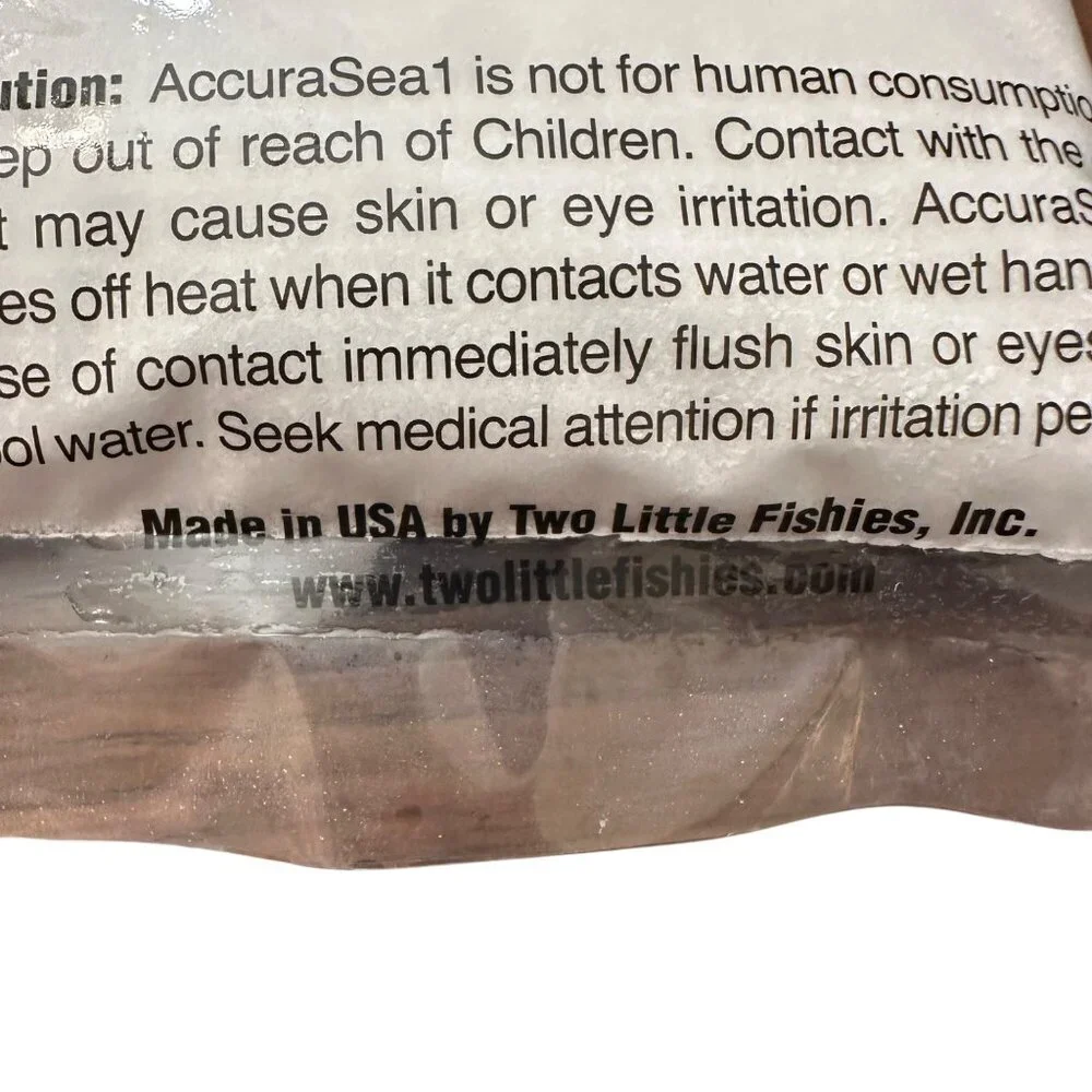 Two Little Fishies- AccuraSea1 Synthetic Seawater Mix Saltwater Reef 2 Packs